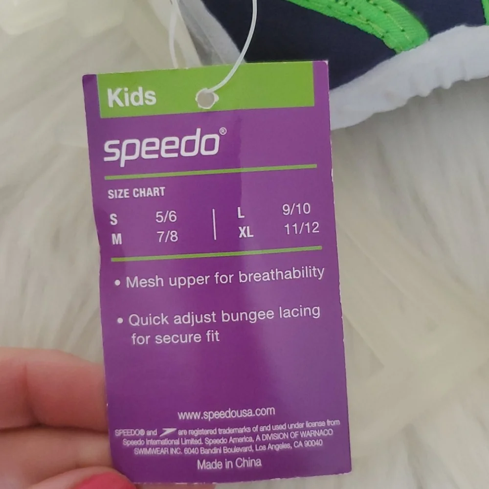 NWT Toddler Speedo slip on water shoes sz Small